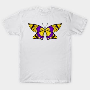 Fly With Pride: Intersex Flag Butterfly T-Shirt